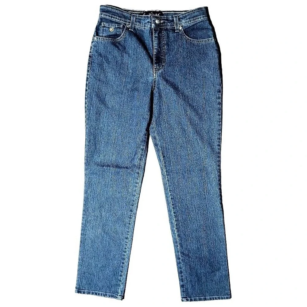 Classic Gloria Vanderbilt Amanda Jeans Women 6 Average Blue High‎ Rise Tapered